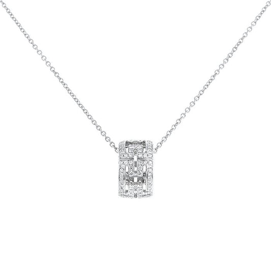 [Rose Tomorrow]PARENTESI NECKLACE SILVER DIAMOND