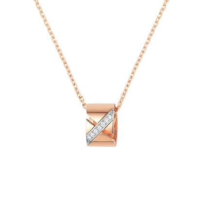 [Rose Tomorrow]LIENS EVIDENCE DIAMOND NECKLACE