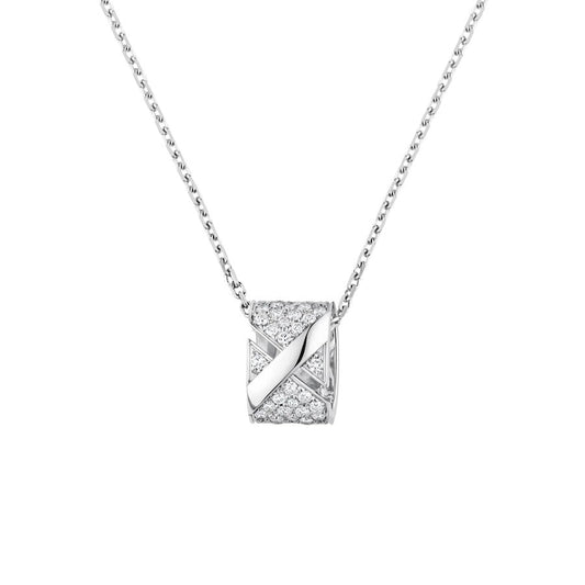 [Rose Tomorrow]LIENS EVIDENCE DIAMOND PAVED NECKLACE