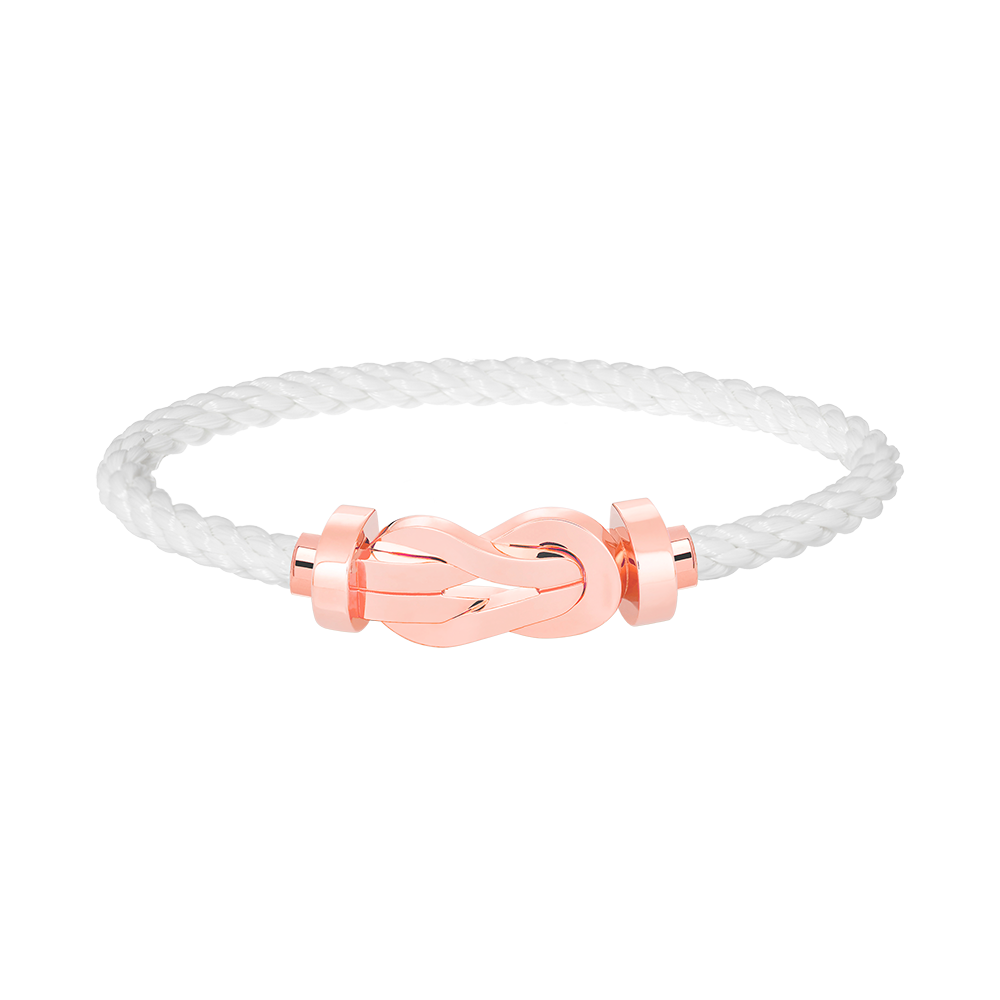 [Rose Tomorrow]CHANCE LARGE 8 FIGURE BUCKLE NO DIAMOND BRACELET ROSE GOLD