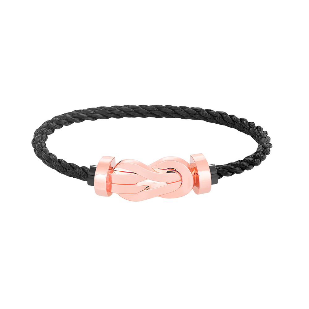 [Rose Tomorrow]CHANCE LARGE 8 FIGURE BUCKLE NO DIAMOND BRACELET ROSE GOLD