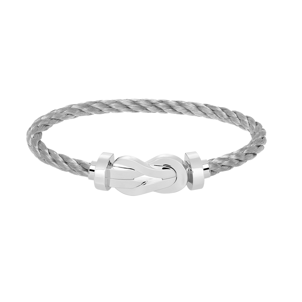 [Rose Tomorrow]CHANCE LARGE 8 FIGURE BUCKLE NO DIAMOND BRACELET SILVER