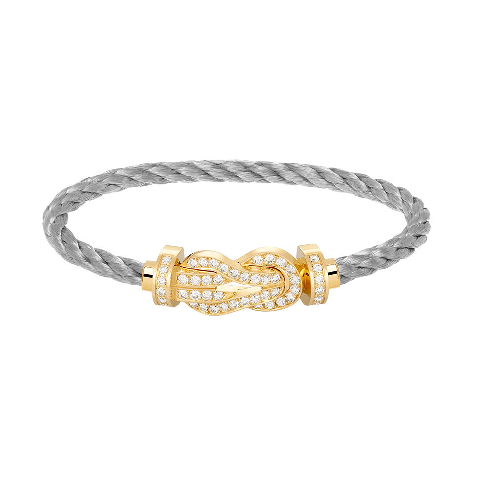 [Rose Tomorrow]CHANCE LARGE 8 FIGURE BUCKLE FULLDIAMOND BRACELET GOLD