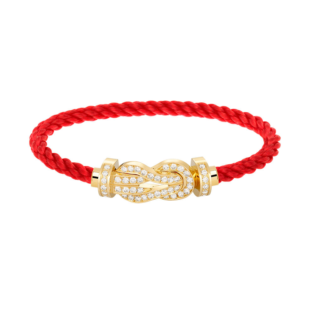 [Rose Tomorrow]CHANCE LARGE 8 FIGURE BUCKLE FULLDIAMOND BRACELET GOLD