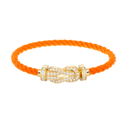 [Rose Tomorrow]CHANCE LARGE 8 FIGURE BUCKLE FULLDIAMOND BRACELET GOLD