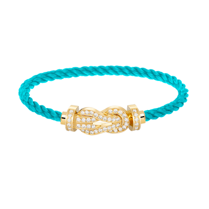 [Rose Tomorrow]CHANCE LARGE 8 FIGURE BUCKLE FULLDIAMOND BRACELET GOLD