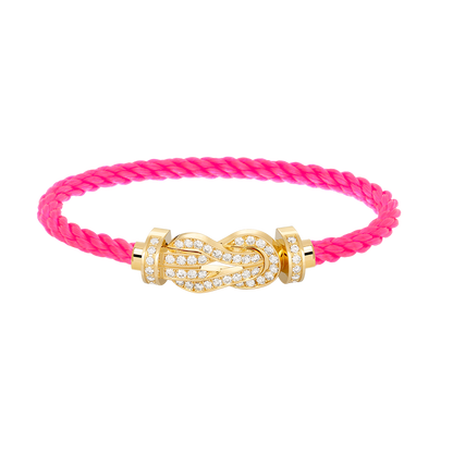 [Rose Tomorrow]CHANCE LARGE 8 FIGURE BUCKLE FULLDIAMOND BRACELET GOLD