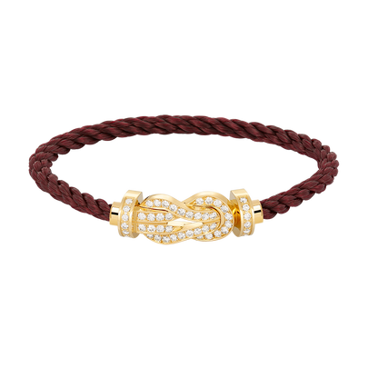 [Rose Tomorrow]CHANCE LARGE 8 FIGURE BUCKLE FULLDIAMOND BRACELET GOLD