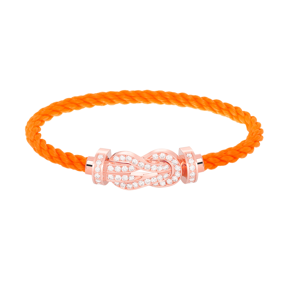 [Rose Tomorrow]CHANCE LARGE 8 FIGURE BUCKLE FULL DIAMOND BRACELET ROSE GOLD