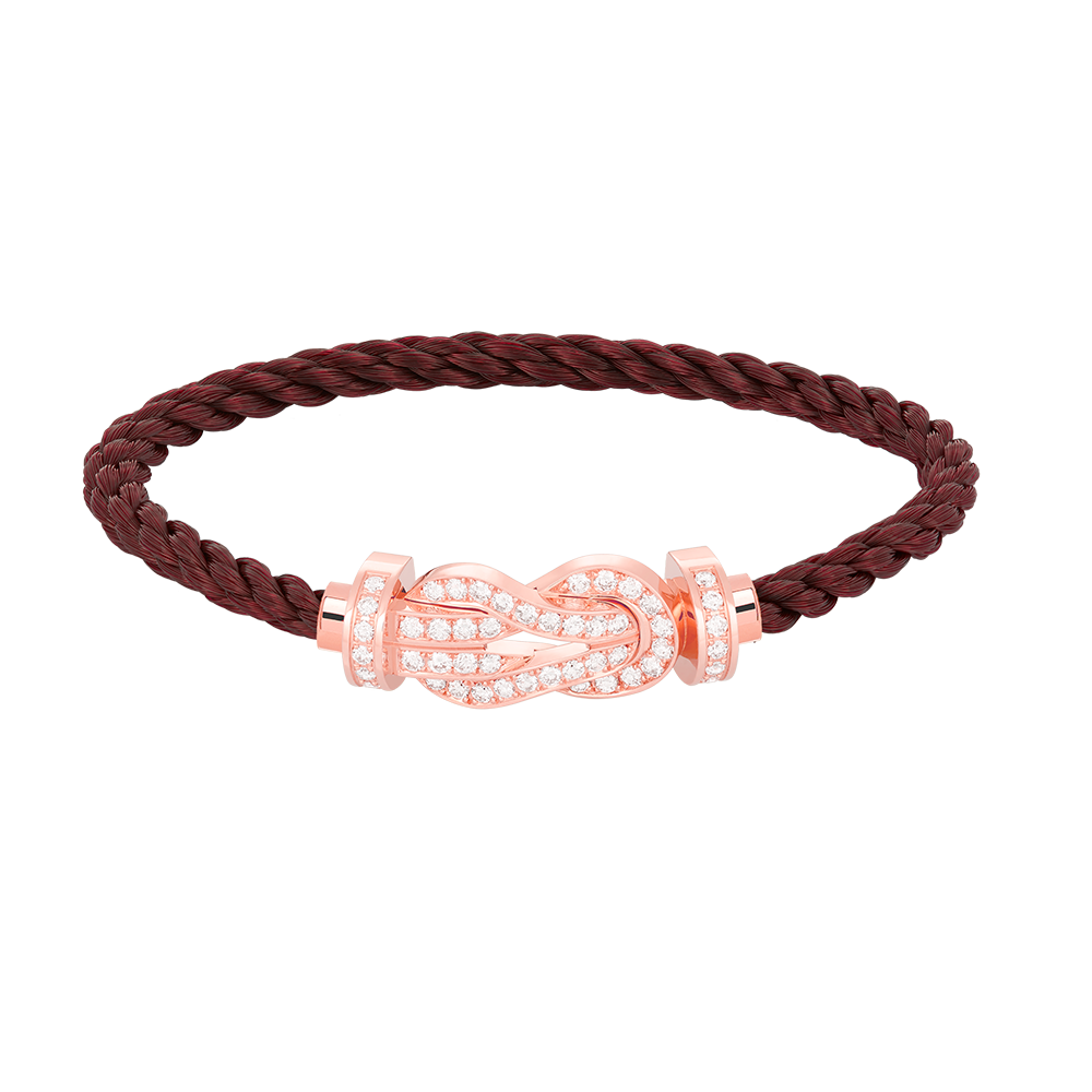 [Rose Tomorrow]CHANCE LARGE 8 FIGURE BUCKLE FULL DIAMOND BRACELET ROSE GOLD