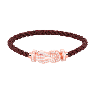 [Rose Tomorrow]CHANCE LARGE 8 FIGURE BUCKLE FULL DIAMOND BRACELET ROSE GOLD