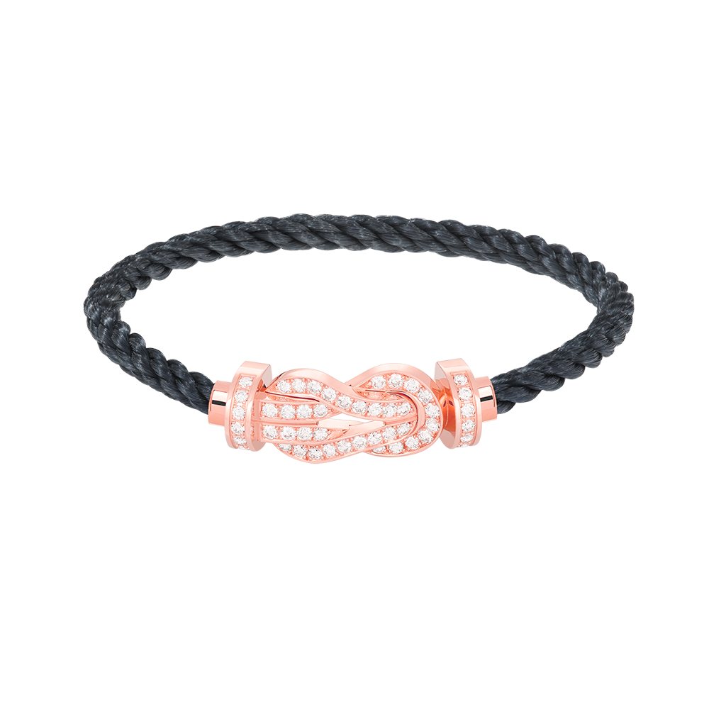 [Rose Tomorrow]CHANCE LARGE 8 FIGURE BUCKLE FULL DIAMOND BRACELET ROSE GOLD