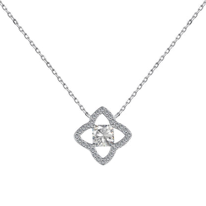 [Rose Tomorrow]Exquisite Flower Shape Princess Cut Necklace