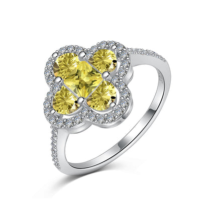 [Rose Tomorrow]Luxurious Eternity Flower Shape Banquet Ring