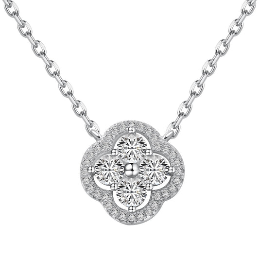 [Rose Tomorrow]Exquisite Necklace With Four-Leaf Clover Flower Design