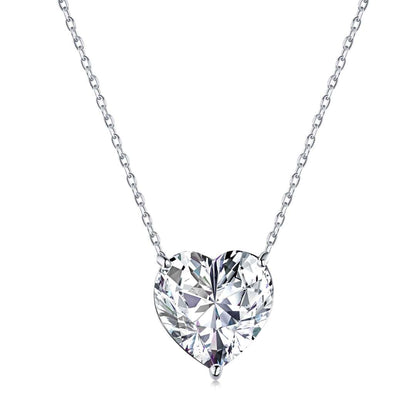 [Rose Tomorrow]6.0 carat Radiant Heart Shape Necklace