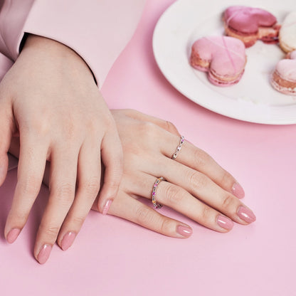 [Rose Tomorrow]Elegant Energetic Round Cut Daily Ring