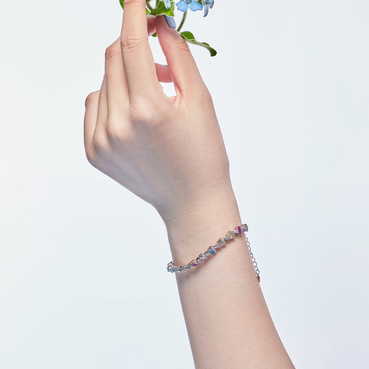 [Rose Tomorrow]Radiant Water Drop Shape Daily Bracelet