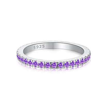 [Rose Tomorrow]Delicate Sparkling Round Cut Daily Ring