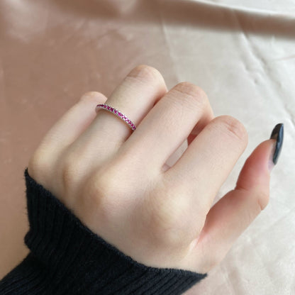 [Rose Tomorrow]Delicate Sparkling Round Cut Daily Ring