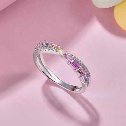 [Rose Tomorrow]Energetic Elegant Radiant Cut Party Ring