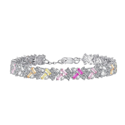 [Rose Tomorrow]Dazzling Unique Multi Shape Daily Bracelet