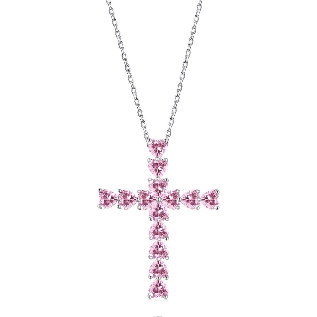 [Rose Tomorrow]Radiant Cross Shape Necklace