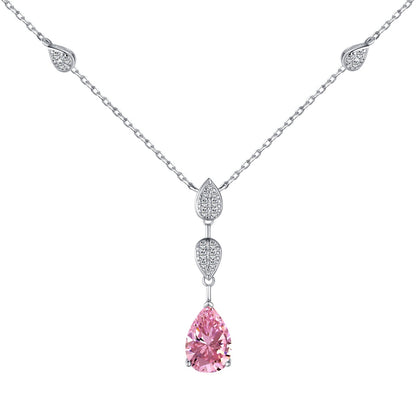 [Rose Tomorrow]Dazzling Pear Cut Necklace