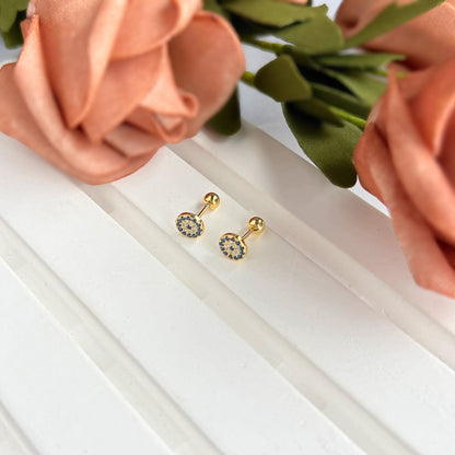 [Rose Tomorrow]Devil's Eye Ear Bone Nail Earrings