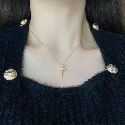 [Rose Tomorrow]Unique Cross Shape Necklace