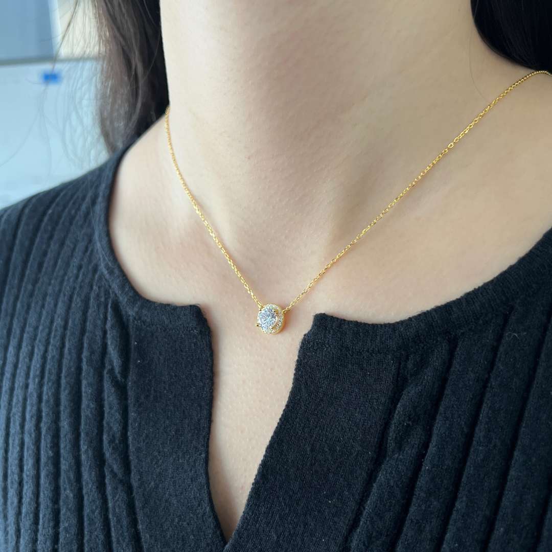 [Rose Tomorrow]Luxurious Round Cut Necklace