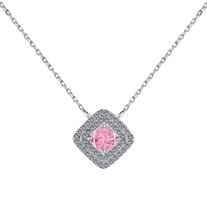 [Rose Tomorrow]Sparkling Asscher Cut Necklace