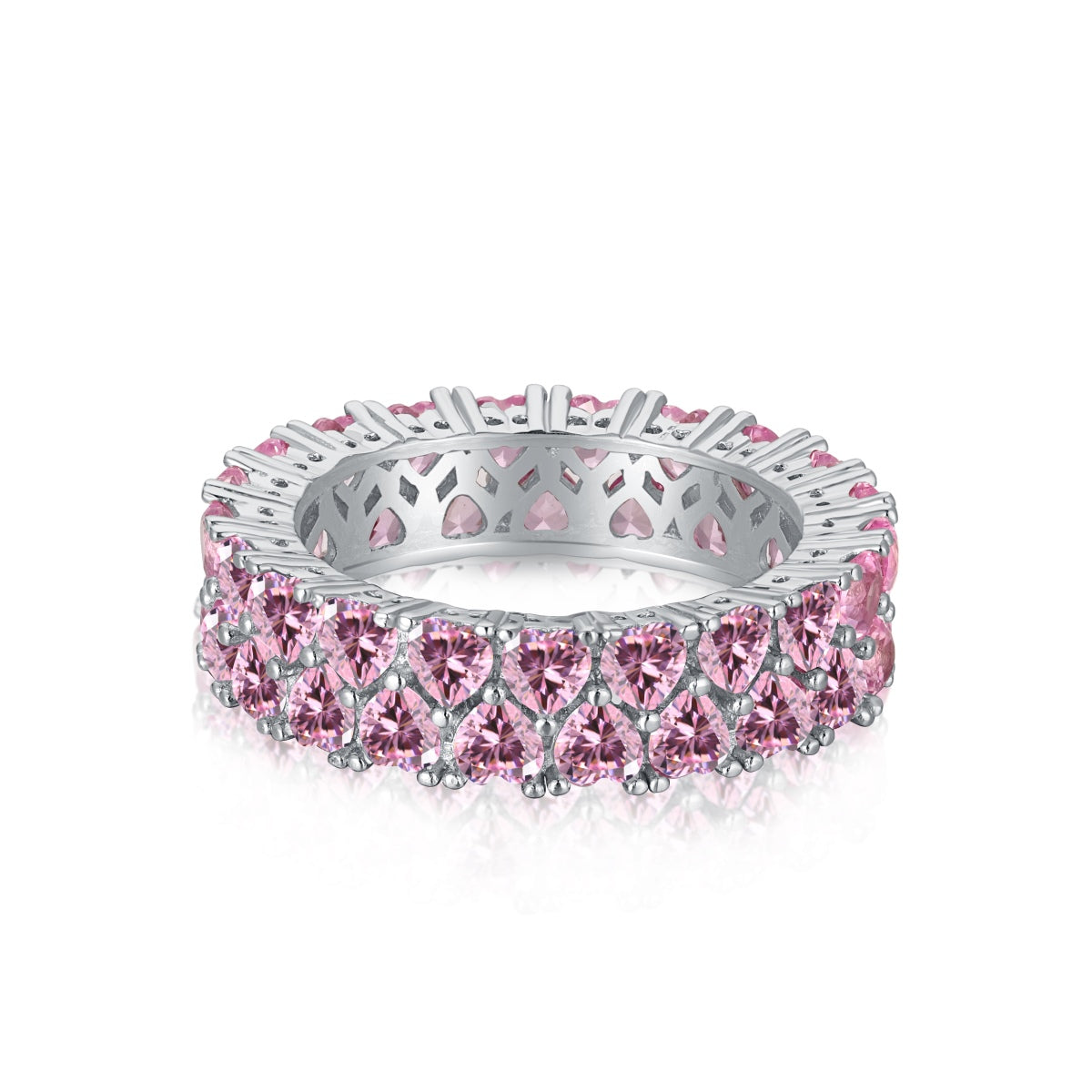 [Rose Tomorrow]Sparkling Full Heart Ring