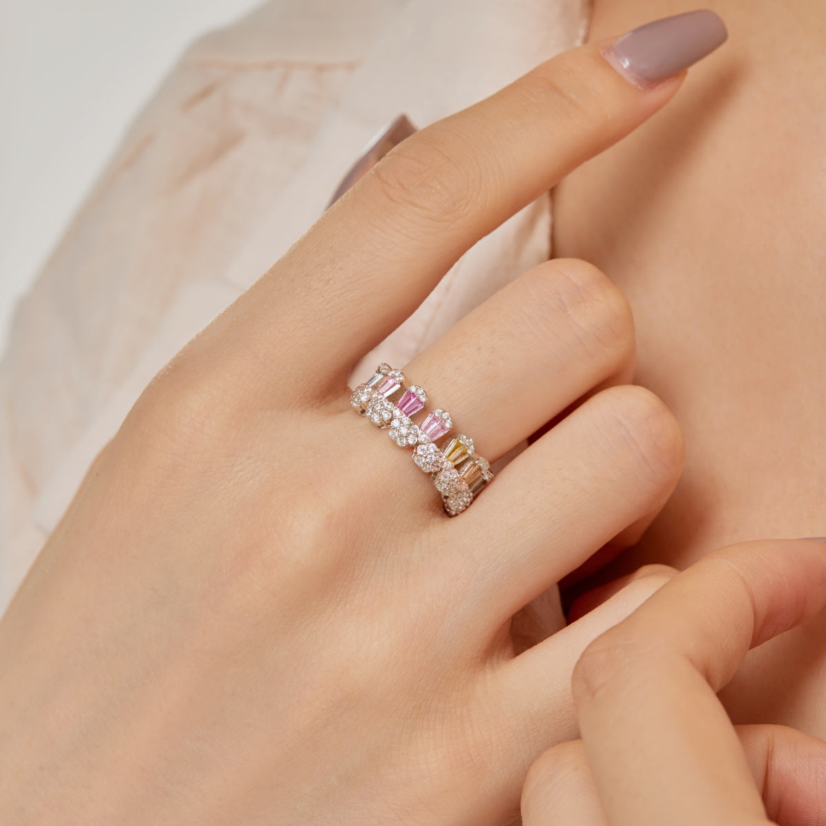 [Rose Tomorrow]Gorgeous Radiant Cut Daily Ring