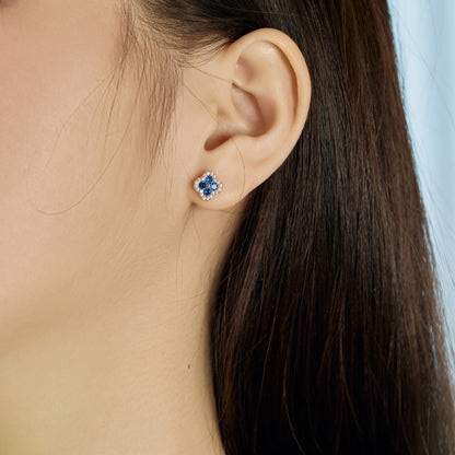 [Rose Tomorrow]Four-Leaf Clover Flower Shaped Earrings