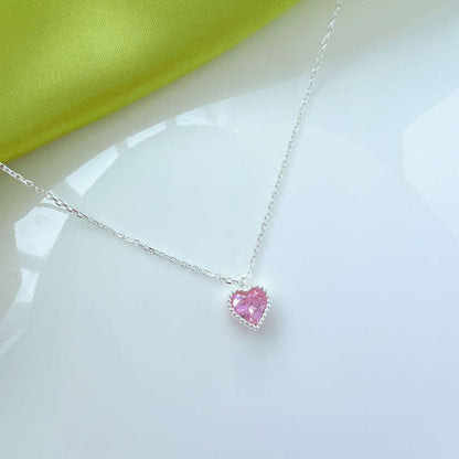 [Rose Tomorrow]Ornate Heart Shape Necklace