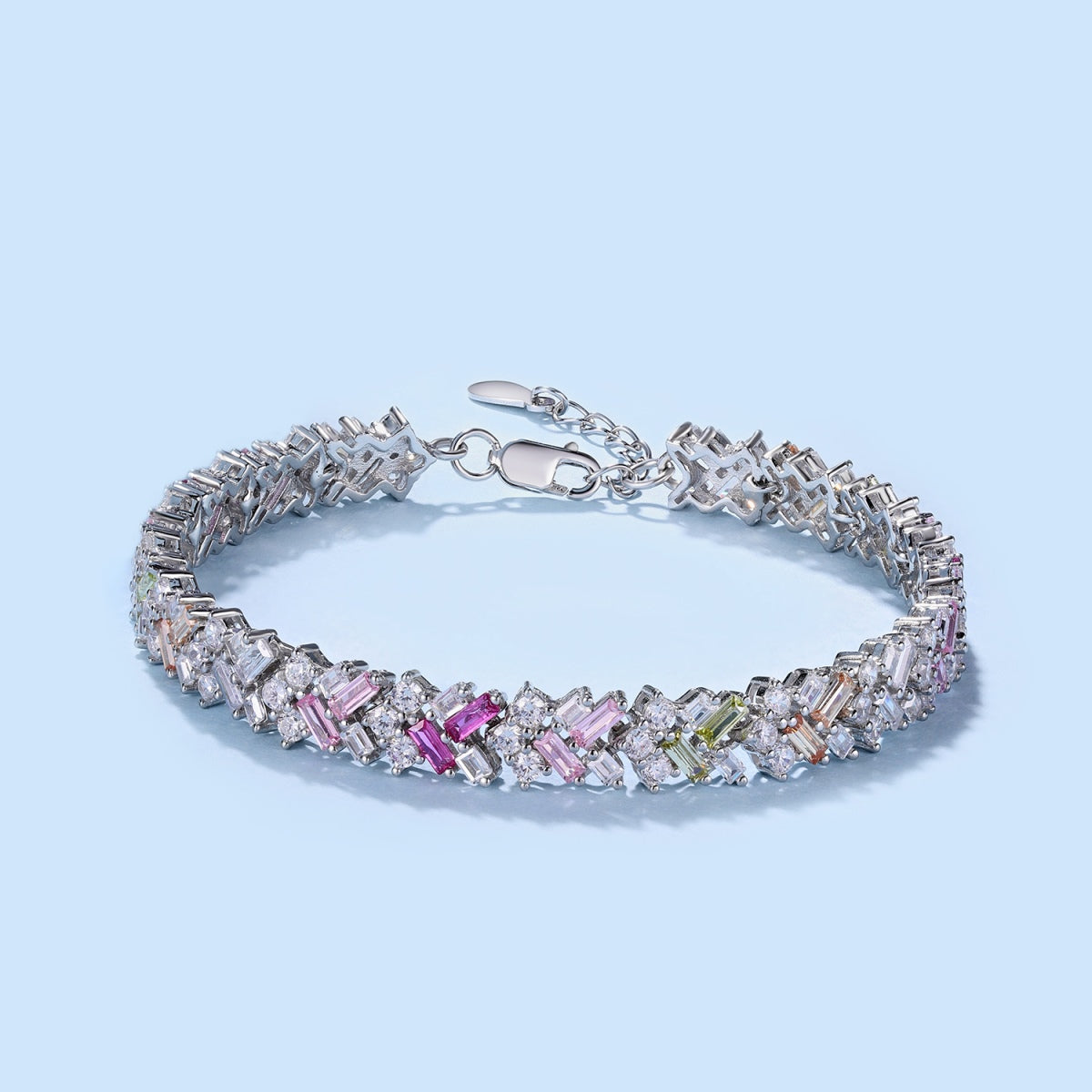 [Rose Tomorrow]Dazzling Unique Multi Shape Daily Bracelet