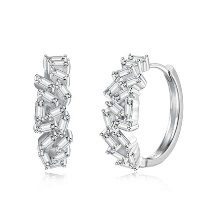 [Rose Tomorrow]Dazzling Colorful Emerald Cut Daily Earrings