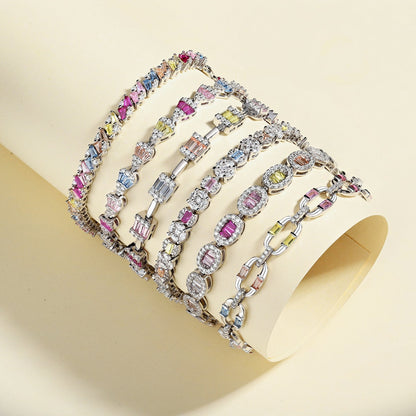 [Rose Tomorrow]Exquisite Ornate Emerald Cut Daily Bracelet