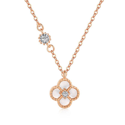 [Rose Tomorrow]Delicate Flower Shape Necklace