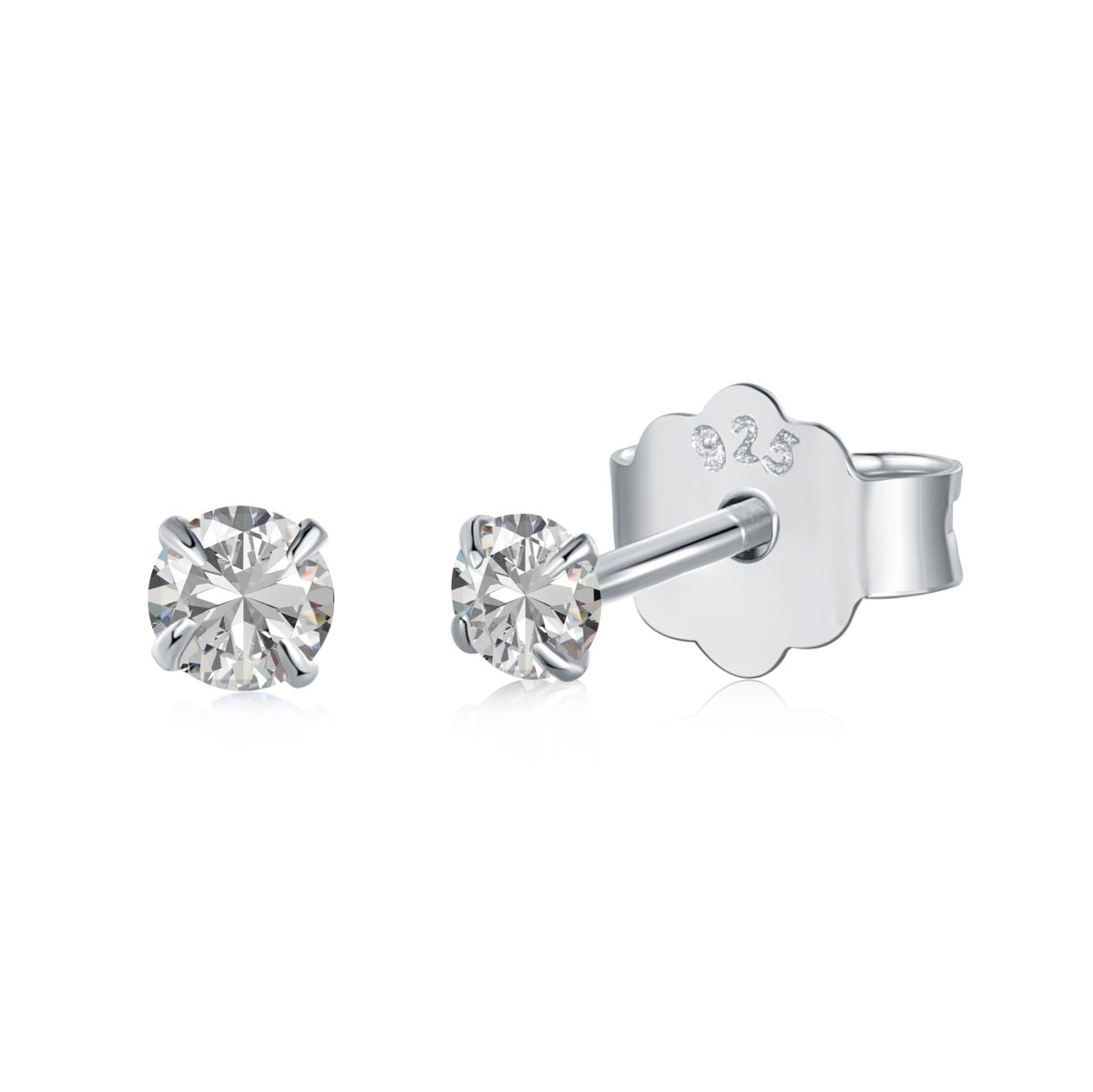 [Rose Tomorrow]Delicate Solitaire Earrings