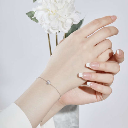 [Rose Tomorrow]Heart-Shaped Gentle and Versatile Bracelet