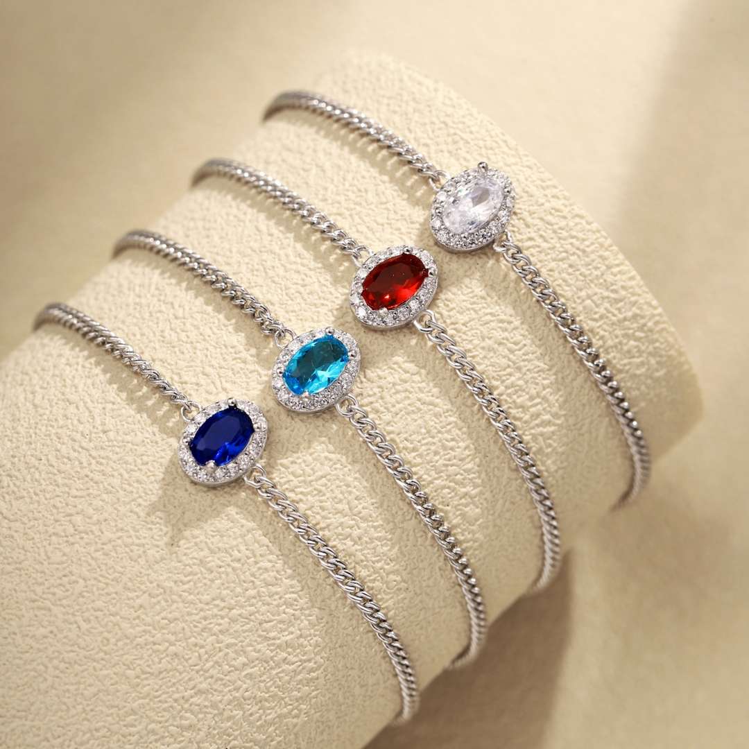 [Rose Tomorrow]Exquisite Oval Shape Bracelet