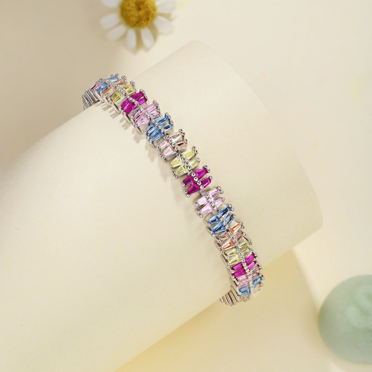 [Rose Tomorrow]Sparkling Exquisite Multi Cut Party Bracelet