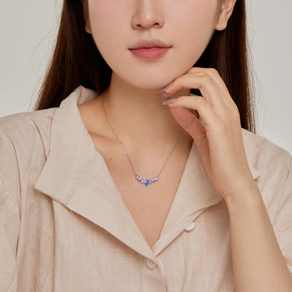 [Rose Tomorrow]Dainty Colorful Heart Necklace