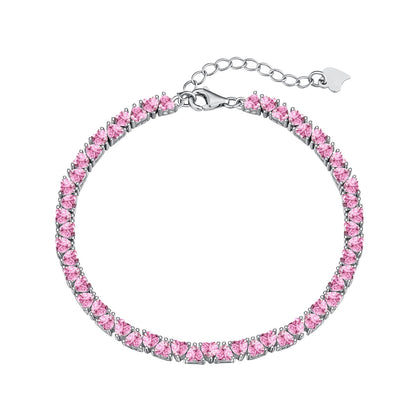 [Rose Tomorrow]Dazzling Romantic Heart Shape Lover Bracelet