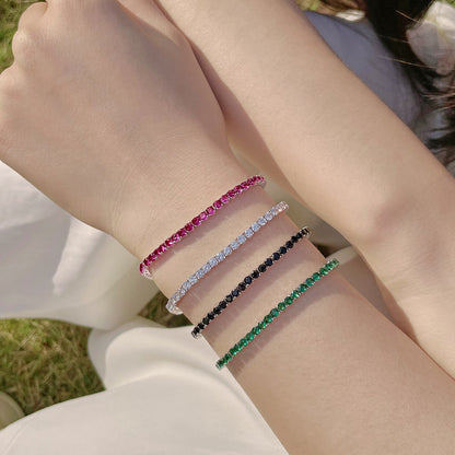 [Rose Tomorrow]Radiant Colorful Round Cut Party Bracelet