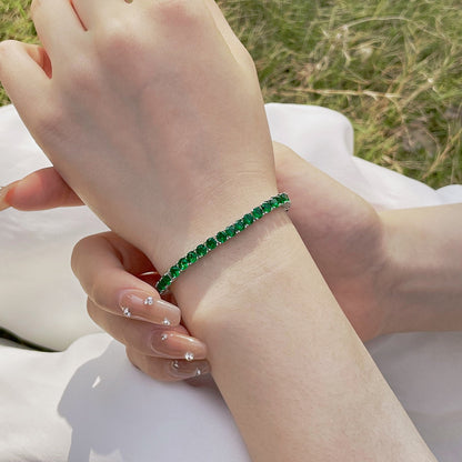 [Rose Tomorrow]Radiant Colorful Round Cut Party Bracelet