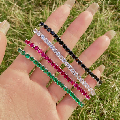 [Rose Tomorrow]Radiant Colorful Round Cut Party Bracelet