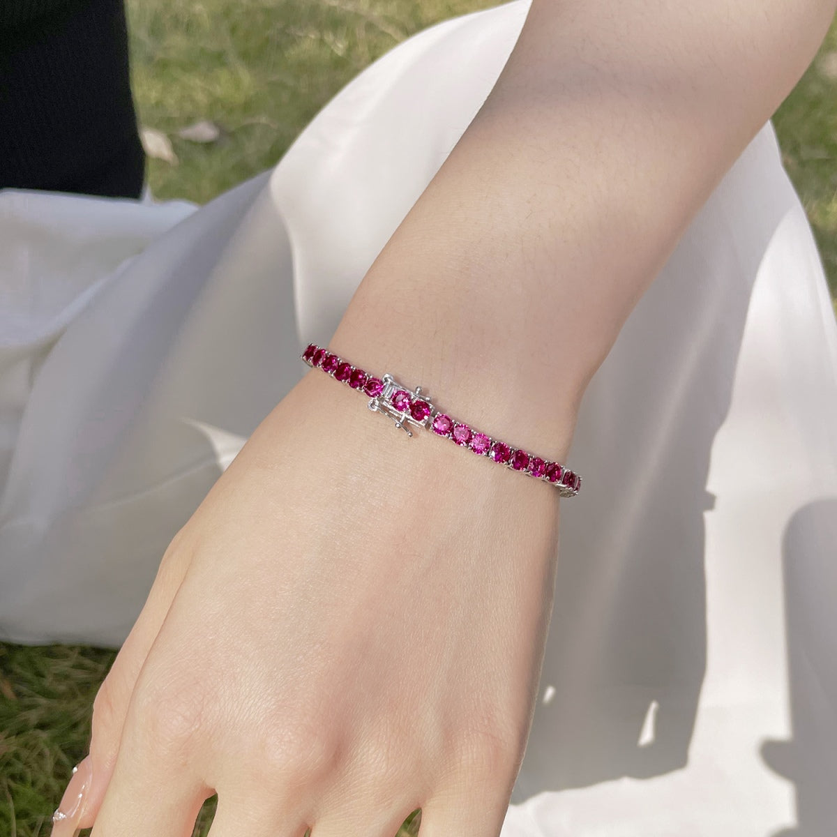 [Rose Tomorrow]Radiant Colorful Round Cut Party Bracelet